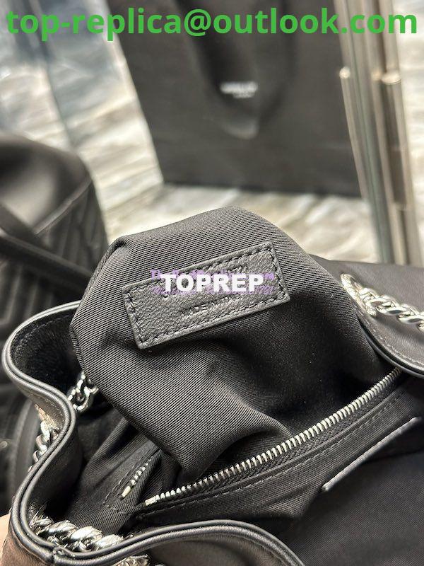 Replica YSL Saint Laurent Joe Backpack In Lambskin 672609 Black Silver Hardware 9 Replica YSL Saint Laurent Joe Backpack In Lambskin 672609 Black Silver Hardware 9
