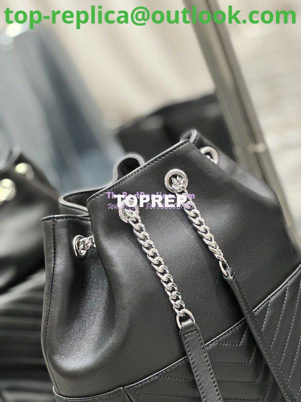 Replica YSL Saint Laurent Joe Backpack In Lambskin 672609 Black Silver Hardware 10 Replica YSL Saint Laurent Joe Backpack In Lambskin 672609 Black Silver Hardware 10