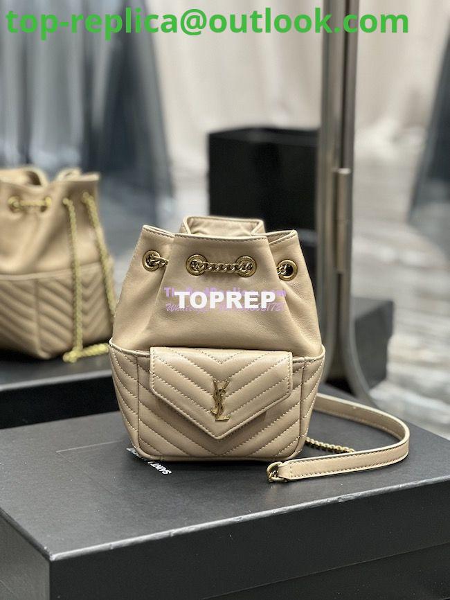 Replica YSL Saint Laurent Joe Mini Bucket Bag In Quilted Lambskin 7016311 Sea Salt 3 Replica YSL Saint Laurent Joe Mini Bucket Bag In Quilted Lambskin 7016311 Sea Salt 3