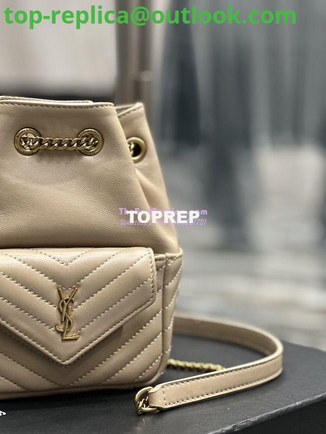 Replica YSL Saint Laurent Joe Mini Bucket Bag In Quilted Lambskin 7016311 Sea Salt 7 Replica YSL Saint Laurent Joe Mini Bucket Bag In Quilted Lambskin 7016311 Sea Salt 7