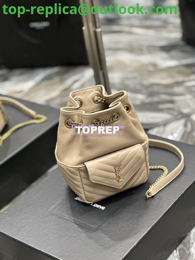 Replica YSL Saint Laurent Joe Mini Bucket Bag In Quilted Lambskin 7016311 Sea Salt 8 Replica YSL Saint Laurent Joe Mini Bucket Bag In Quilted Lambskin 7016311 Sea Salt 8