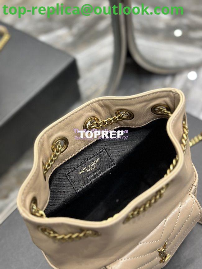 Replica YSL Saint Laurent Joe Mini Bucket Bag In Quilted Lambskin 7016311 Sea Salt 10 Replica YSL Saint Laurent Joe Mini Bucket Bag In Quilted Lambskin 7016311 Sea Salt 10