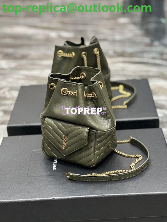 Replica YSL Saint Laurent Joe Mini Bucket Bag In Quilted Lambskin 7016311 Vert Fonce 2 Replica YSL Saint Laurent Joe Mini Bucket Bag In Quilted Lambskin 7016311 Vert Fonce 2
