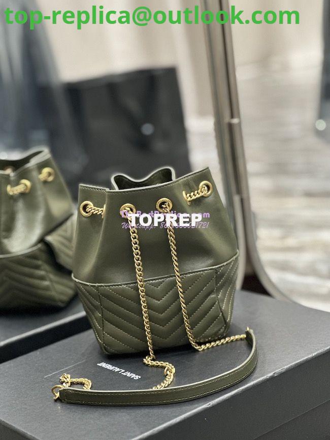 Replica YSL Saint Laurent Joe Mini Bucket Bag In Quilted Lambskin 7016311 Vert Fonce 7 Replica YSL Saint Laurent Joe Mini Bucket Bag In Quilted Lambskin 7016311 Vert Fonce 7