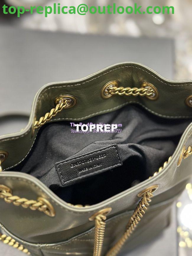 Replica YSL Saint Laurent Joe Mini Bucket Bag In Quilted Lambskin 7016311 Vert Fonce 9 Replica YSL Saint Laurent Joe Mini Bucket Bag In Quilted Lambskin 7016311 Vert Fonce 9