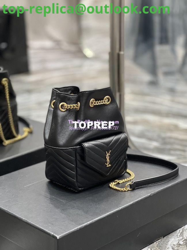 Replica YSL Saint Laurent Joe Mini Bucket Bag In Quilted Lambskin 7016311 Black 5 Replica YSL Saint Laurent Joe Mini Bucket Bag In Quilted Lambskin 7016311 Black 5