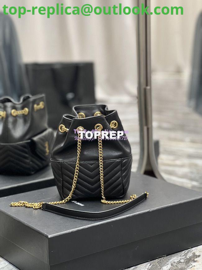 Replica YSL Saint Laurent Joe Mini Bucket Bag In Quilted Lambskin 7016311 Black 9 Replica YSL Saint Laurent Joe Mini Bucket Bag In Quilted Lambskin 7016311 Black 9