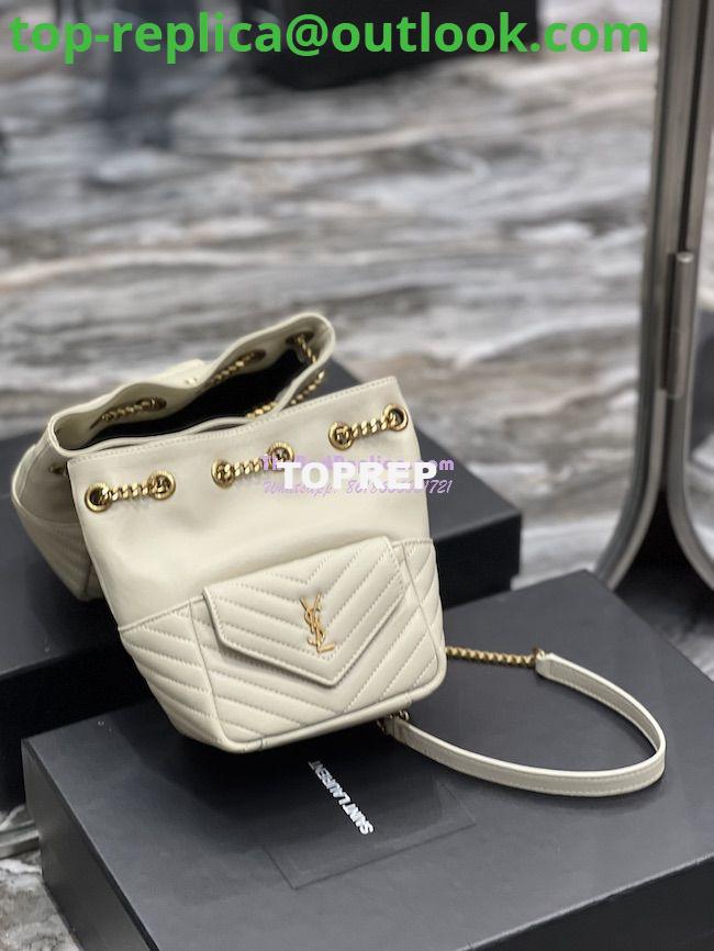 Replica YSL Saint Laurent Joe Mini Bucket Bag In Quilted Lambskin 7016311 Blanc 8 Replica YSL Saint Laurent Joe Mini Bucket Bag In Quilted Lambskin 7016311 Blanc 8