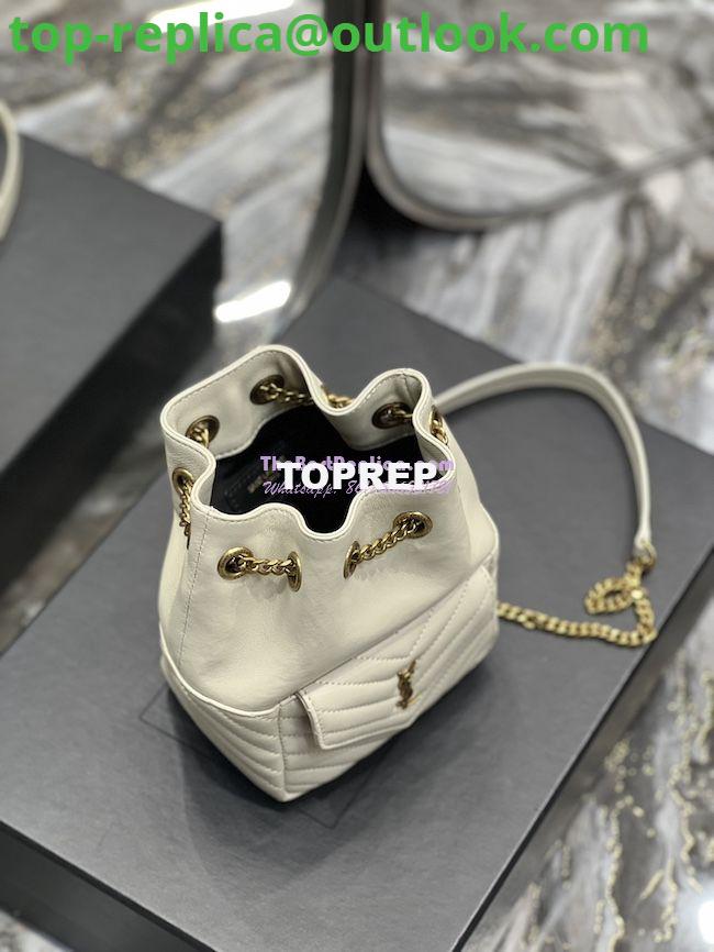 Replica YSL Saint Laurent Joe Mini Bucket Bag In Quilted Lambskin 7016311 Blanc 9 Replica YSL Saint Laurent Joe Mini Bucket Bag In Quilted Lambskin 7016311 Blanc 9