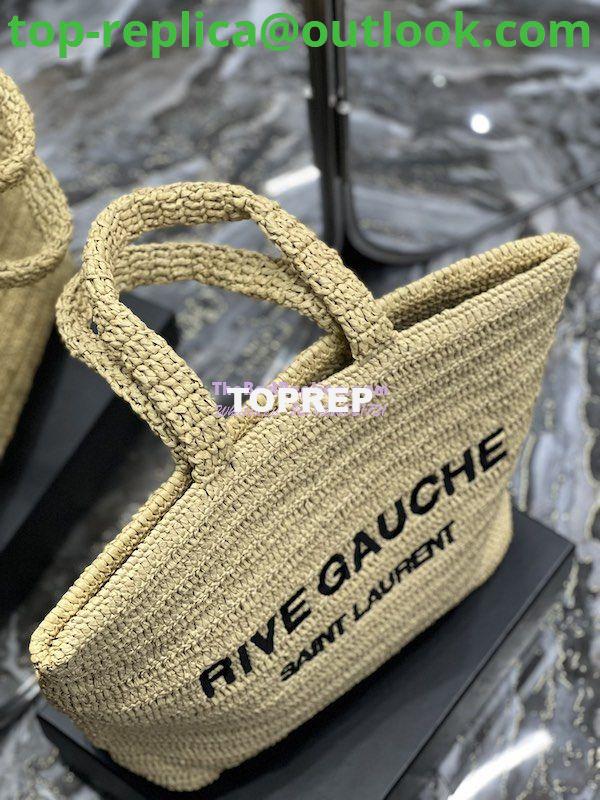 Replica YSL Saint Laurent Rive Gauche Supple Tote Bag In Raffia Crochet 688864 Naturel 3 Replica YSL Saint Laurent Rive Gauche Supple Tote Bag In Raffia Crochet 688864 Naturel 3