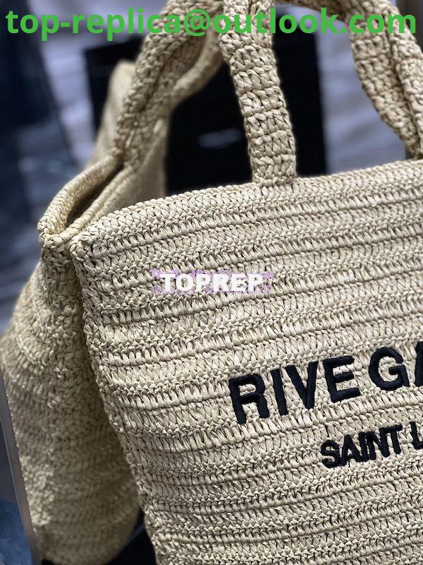 Replica YSL Saint Laurent Rive Gauche Supple Tote Bag In Raffia Crochet 688864 Naturel 4 Replica YSL Saint Laurent Rive Gauche Supple Tote Bag In Raffia Crochet 688864 Naturel 4