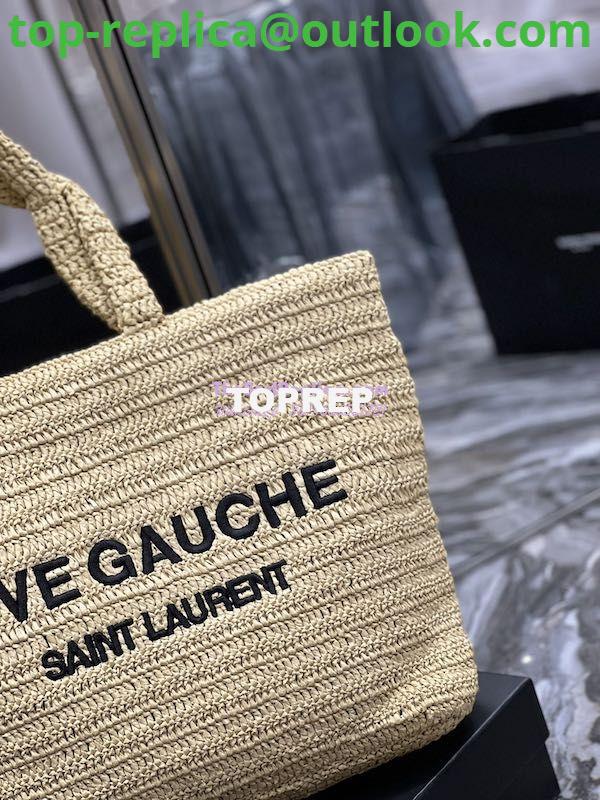 Replica YSL Saint Laurent Rive Gauche Supple Tote Bag In Raffia Crochet 688864 Naturel 6 Replica YSL Saint Laurent Rive Gauche Supple Tote Bag In Raffia Crochet 688864 Naturel 6