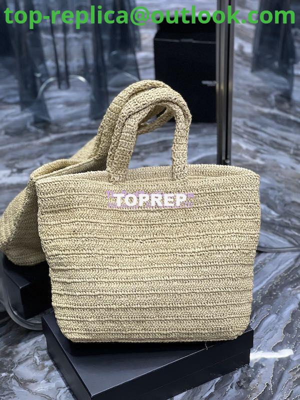 Replica YSL Saint Laurent Rive Gauche Supple Tote Bag In Raffia Crochet 688864 Naturel 9 Replica YSL Saint Laurent Rive Gauche Supple Tote Bag In Raffia Crochet 688864 Naturel 9