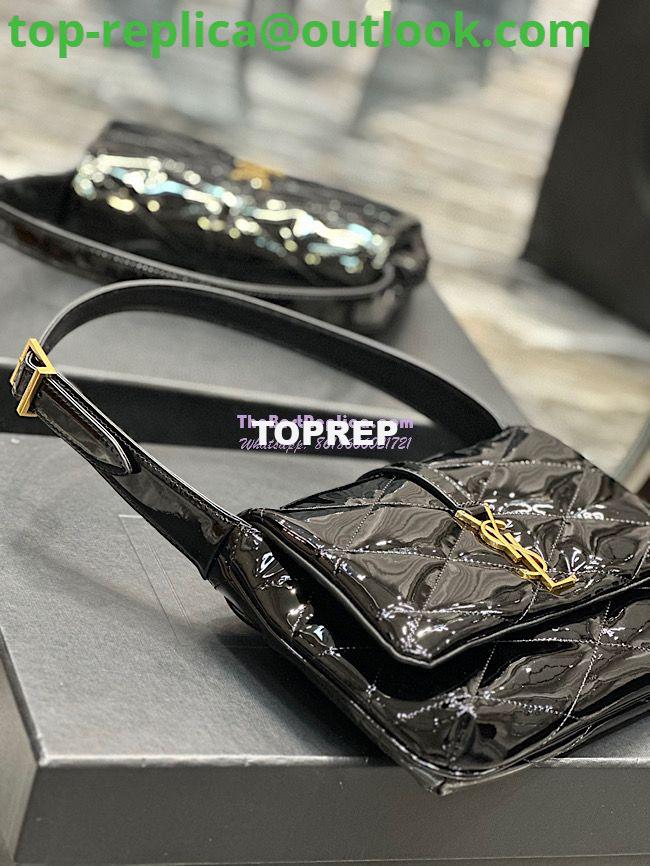 Replica YSL Saint Laurent Le 57 Hobo Bag In Quilted Patent 6985672 Black 5 Replica YSL Saint Laurent Le 57 Hobo Bag In Quilted Patent 6985672 Black 5