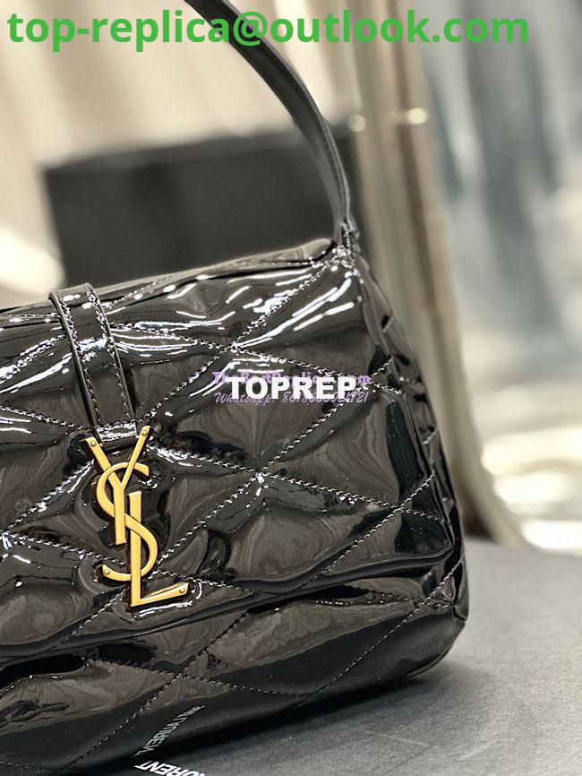 Replica YSL Saint Laurent Le 57 Hobo Bag In Quilted Patent 6985672 Black 6 Replica YSL Saint Laurent Le 57 Hobo Bag In Quilted Patent 6985672 Black 6