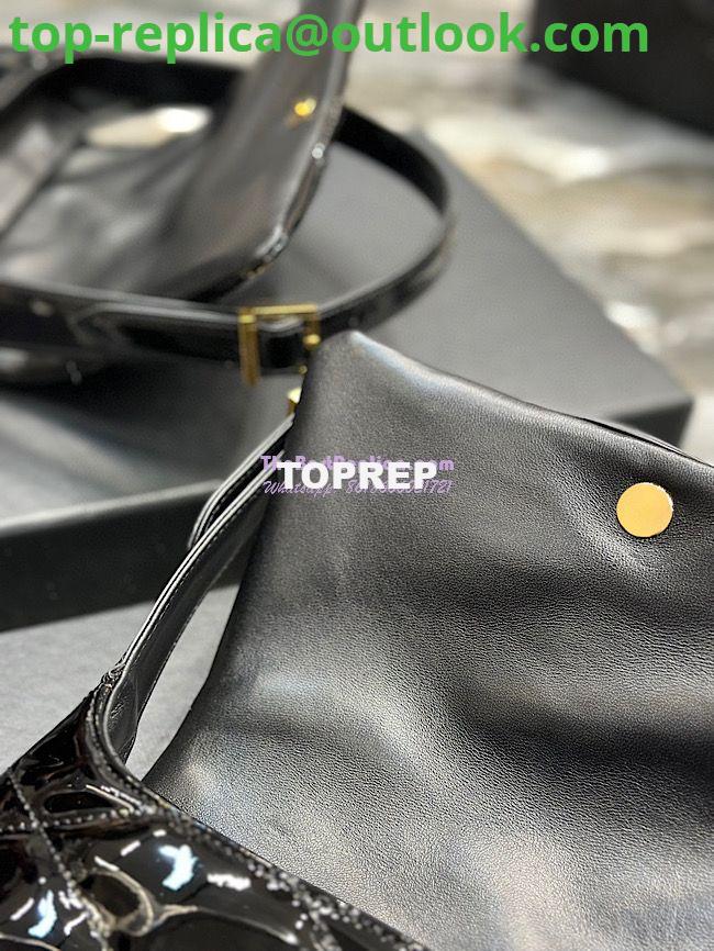 Replica YSL Saint Laurent Le 57 Hobo Bag In Quilted Patent 6985672 Black 8 Replica YSL Saint Laurent Le 57 Hobo Bag In Quilted Patent 6985672 Black 8