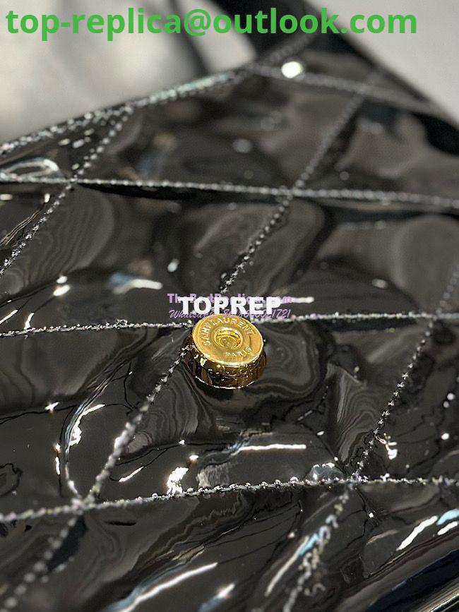 Replica YSL Saint Laurent Le 57 Hobo Bag In Quilted Patent 6985672 Black 11 Replica YSL Saint Laurent Le 57 Hobo Bag In Quilted Patent 6985672 Black 11