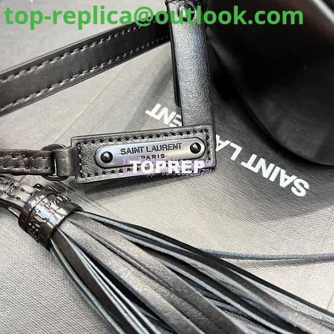 Replica YSL Saint Laurent Lou Belt Bag In Quilted Leather All Black 7 Replica YSL Saint Laurent Lou Belt Bag In Quilted Leather All Black 7