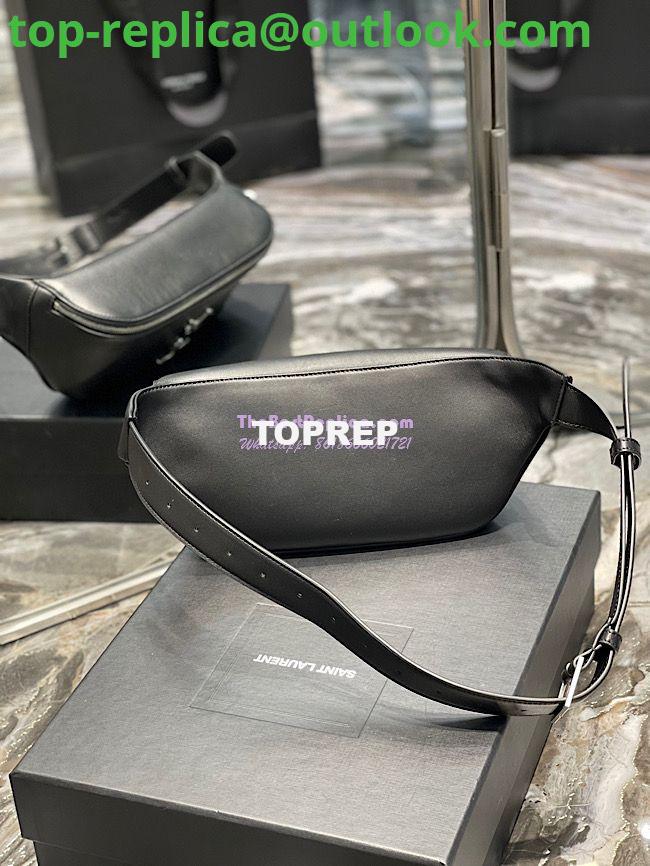 Replica YSL Saint Laurent Cassandre Classic Belt Bag In Smooth Calf Leather 589959 Black 6 Replica YSL Saint Laurent Cassandre Classic Belt Bag In Smooth Calf Leather 589959 Black 6