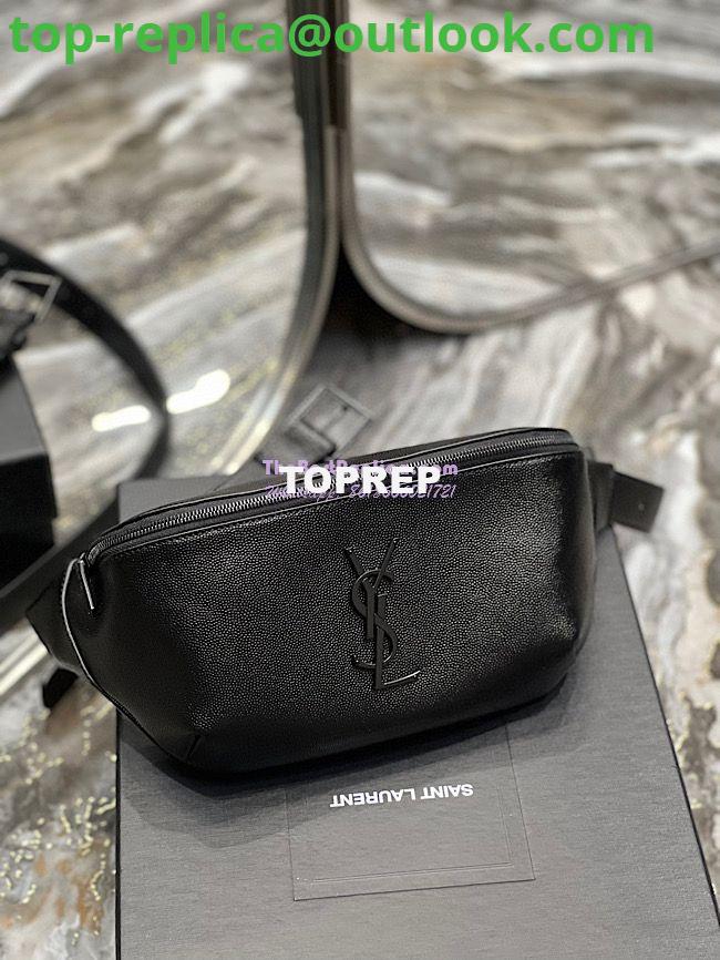 Replica YSL Saint Laurent Cassandre Classic Belt Bag In Grain De Poudre Embossed Leather 589959 All Black Replica YSL Saint Laurent Cassandre Classic Belt Bag In Grain De Poudre Embossed Leather 589959 All Black