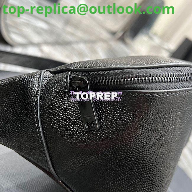 Replica YSL Saint Laurent Cassandre Classic Belt Bag In Grain De Poudre Embossed Leather 589959 All Black 7 Replica YSL Saint Laurent Cassandre Classic Belt Bag In Grain De Poudre Embossed Leather 589959 All Black 7