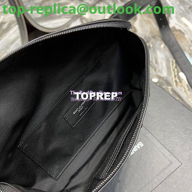 Replica YSL Saint Laurent Cassandre Classic Belt Bag In Grain De Poudre Embossed Leather 589959 All Black 9 Replica YSL Saint Laurent Cassandre Classic Belt Bag In Grain De Poudre Embossed Leather 589959 All Black 9