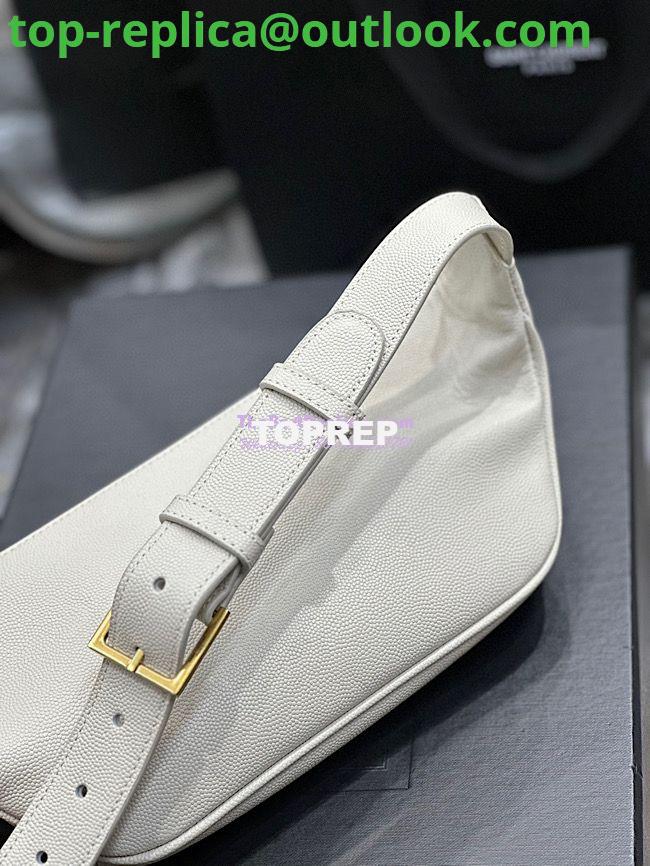 Replica YSL Saint Laurent Cassandre Classic Belt Bag In Grain De Poudre Embossed Leather 589959 White 10 Replica YSL Saint Laurent Cassandre Classic Belt Bag In Grain De Poudre Embossed Leather 589959 White 10