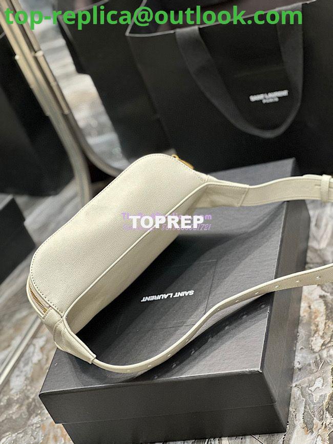 Replica YSL Saint Laurent Cassandre Classic Belt Bag In Grain De Poudre Embossed Leather 589959 White 11 Replica YSL Saint Laurent Cassandre Classic Belt Bag In Grain De Poudre Embossed Leather 589959 White 11