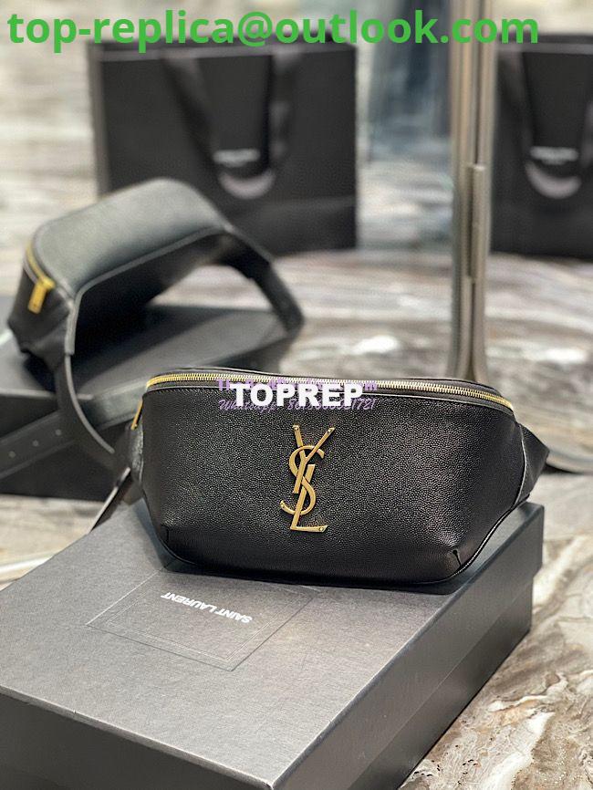 Replica YSL Saint Laurent Cassandre Classic Belt Bag In Grain De Poudre Embossed Leather 589959 Black 2 Replica YSL Saint Laurent Cassandre Classic Belt Bag In Grain De Poudre Embossed Leather 589959 Black 2