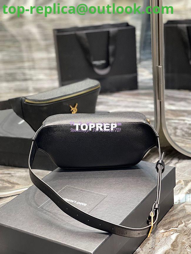Replica YSL Saint Laurent Cassandre Classic Belt Bag In Grain De Poudre Embossed Leather 589959 Black 10 Replica YSL Saint Laurent Cassandre Classic Belt Bag In Grain De Poudre Embossed Leather 589959 Black 10