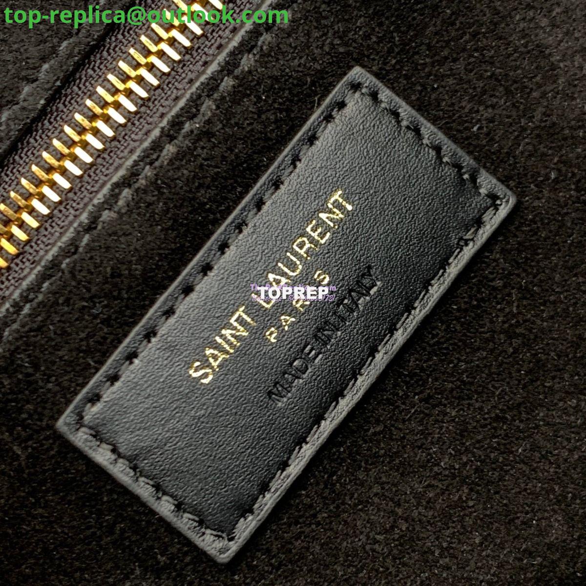 Replica YSL Saint Laurent Le 5 à 7 in black python hobo bag 657228 10 Replica YSL Saint Laurent Le 5 à 7 in black python hobo bag 657228 10