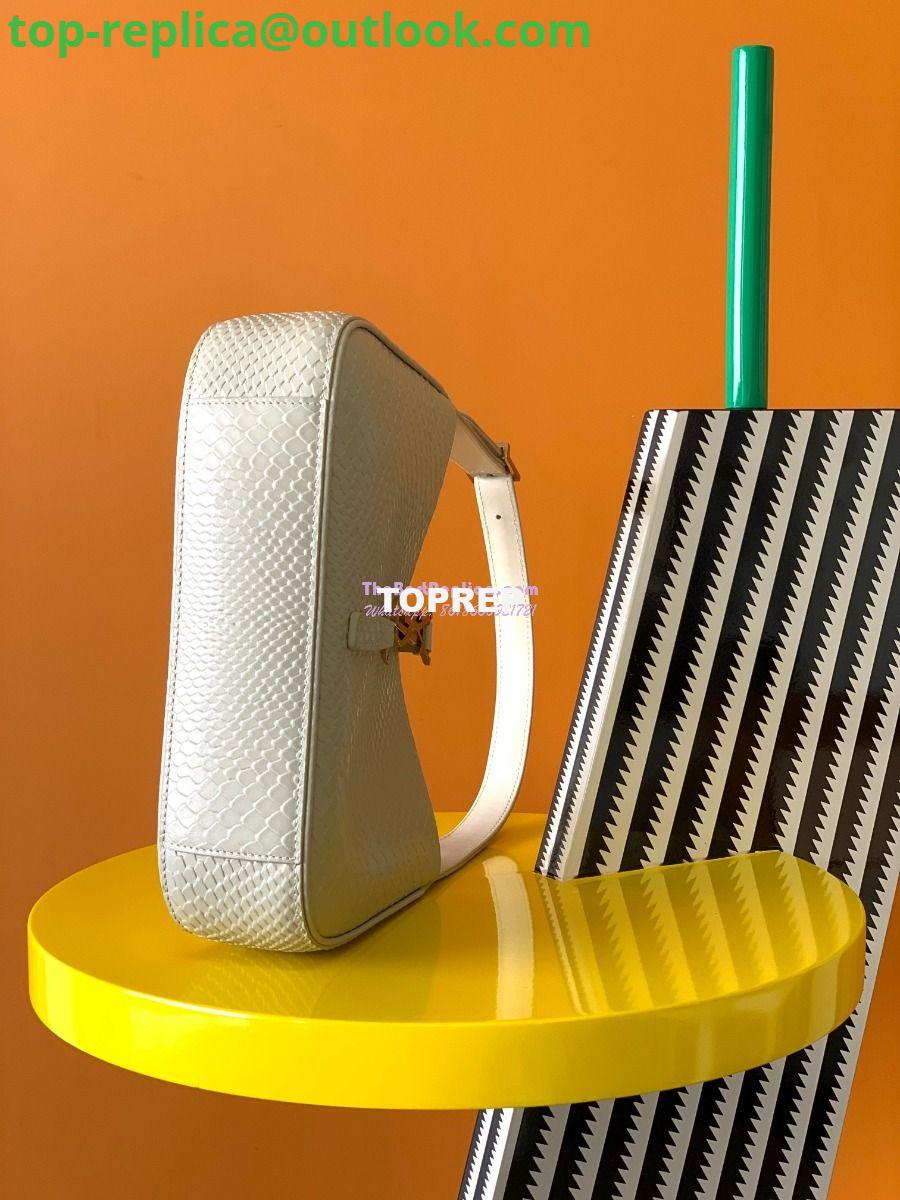 Replica YSL Saint Laurent Le 5 à 7 in ivory python hobo bag 657228 4 Replica YSL Saint Laurent Le 5 à 7 in ivory python hobo bag 657228 4