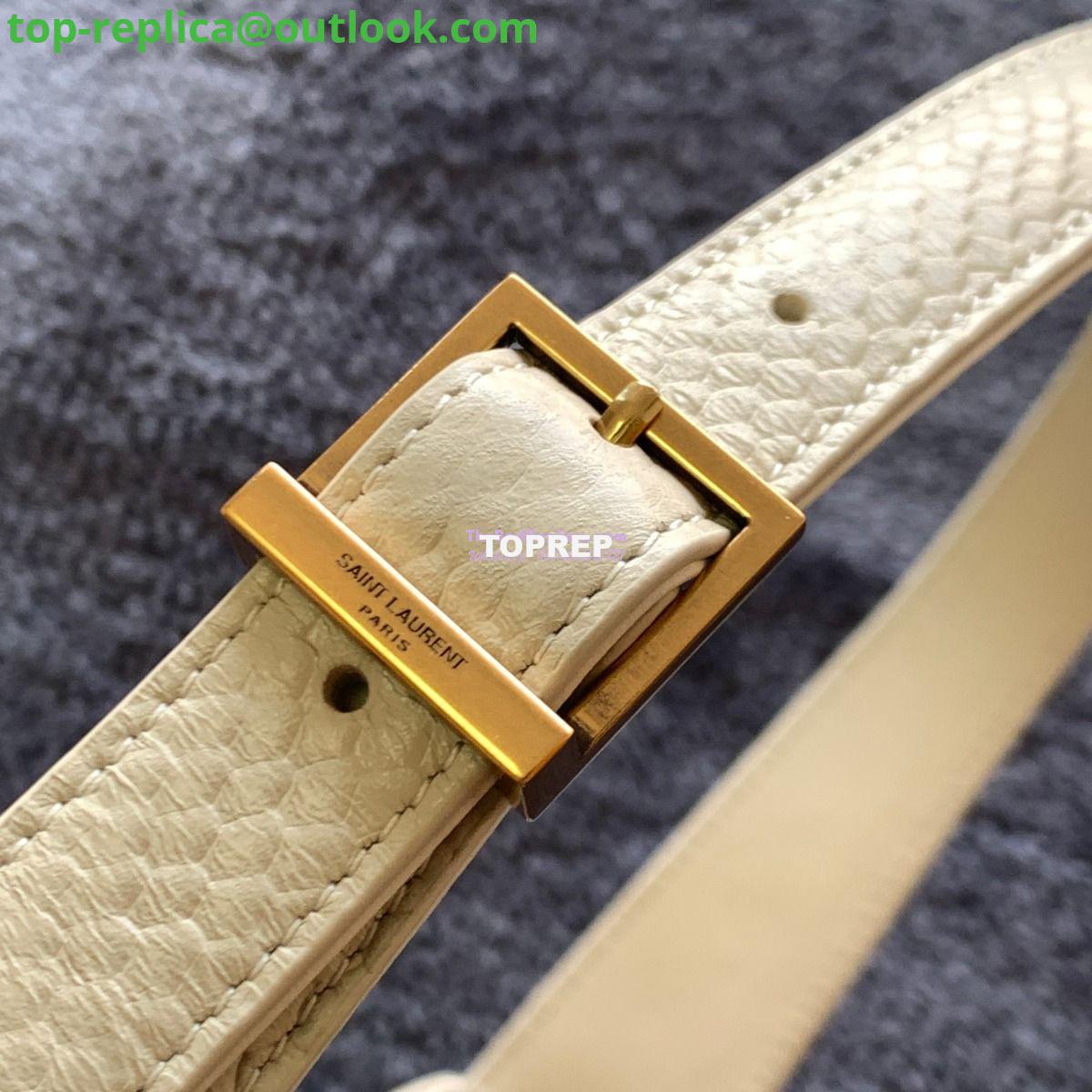 Replica YSL Saint Laurent Le 5 à 7 in ivory python hobo bag 657228 7 Replica YSL Saint Laurent Le 5 à 7 in ivory python hobo bag 657228 7