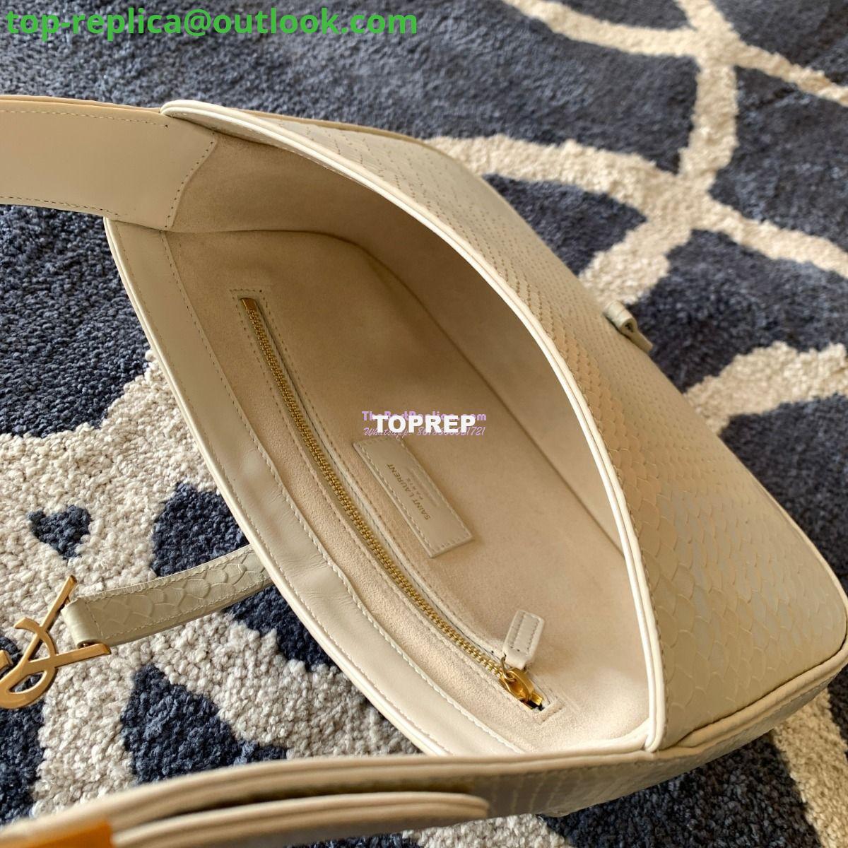 Replica YSL Saint Laurent Le 5 à 7 in ivory python hobo bag 657228 9 Replica YSL Saint Laurent Le 5 à 7 in ivory python hobo bag 657228 9