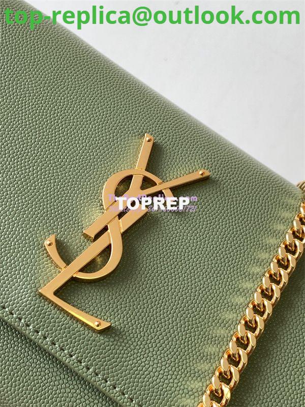 Replica YSL Saint Laurent Kate small chain bag in grain de poudre embossed leather 469390 avocado green 6 Replica YSL Saint Laurent Kate small chain bag in grain de poudre embossed leather 469390 avocado green 6