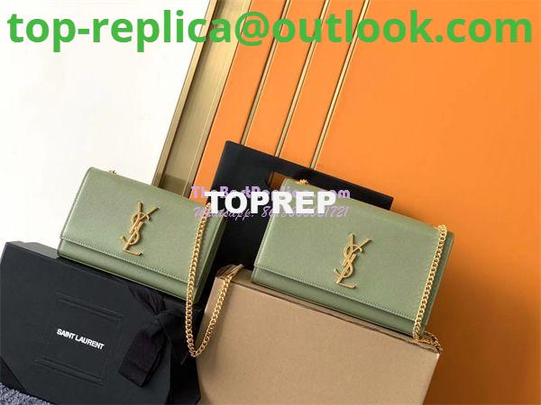 Replica YSL Saint Laurent Classic Medium Kate In Grained De Poudre Textured Leather Avocado Green 2 Replica YSL Saint Laurent Classic Medium Kate In Grained De Poudre Textured Leather Avocado Green 2