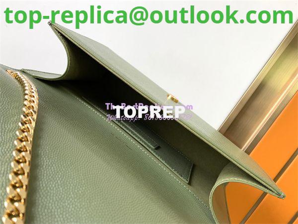 Replica YSL Saint Laurent Classic Medium Kate In Grained De Poudre Textured Leather Avocado Green 9 Replica YSL Saint Laurent Classic Medium Kate In Grained De Poudre Textured Leather Avocado Green 9