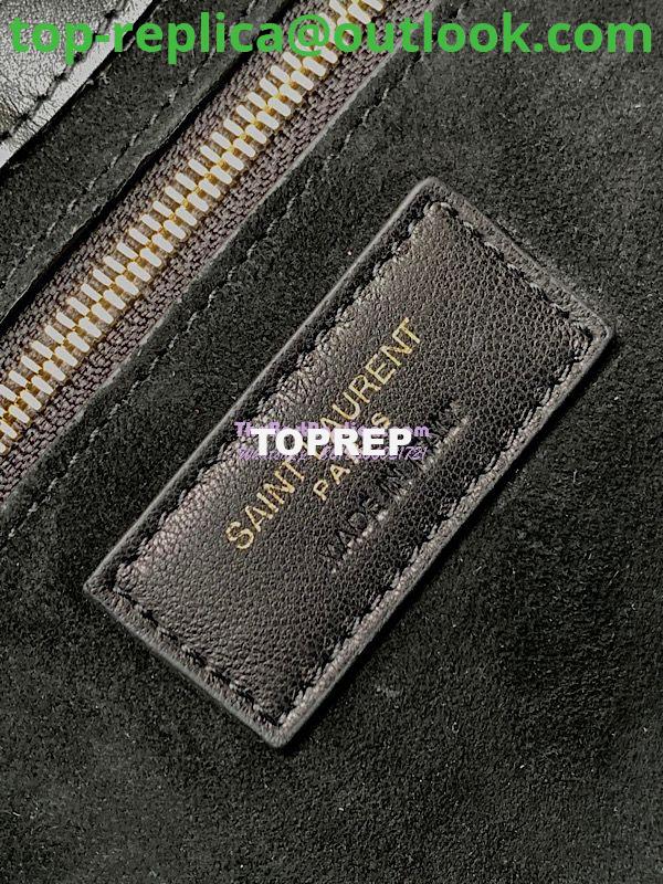 Replica YSL Saint Laurent Le 5 à 7 hobo bag in Black White calfskin Smooth leather 6 Replica YSL Saint Laurent Le 5 à 7 hobo bag in Black White calfskin Smooth leather 6