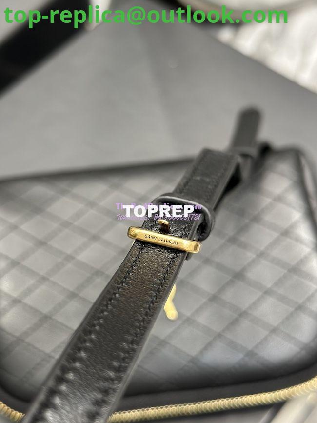 Replica YSL Saint Laurent Gaby Chain Pouch In Quilted Lambskin 7336671 Black 10 Replica YSL Saint Laurent Gaby Chain Pouch In Quilted Lambskin 7336671 Black 10