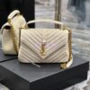 Replica YSL Saint Laurent Le 57 Shoulder Bag In Quilted Lambskin 698567 Rosy 11