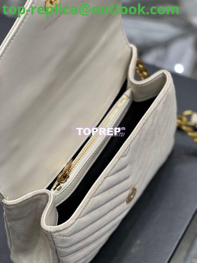 Replica YSL Saint Laurent College Medium In Suede Calfskin 600279 Light Beige 8 Replica YSL Saint Laurent College Medium In Suede Calfskin 600279 Light Beige 8