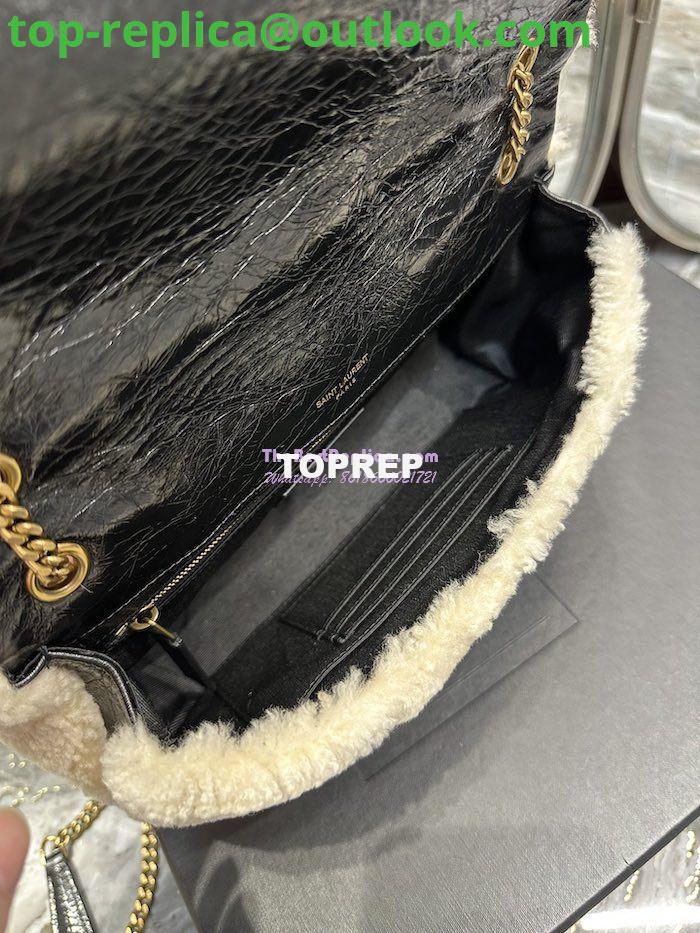 Replica YSL Saint Laurent Jamie Medium Chain Bag "Carré Rive Gauche" In Suede And Shearling Patchwork 515821 Natural Beige And Noir 9 Replica YSL Saint Laurent Jamie Medium Chain Bag "Carré Rive Gauche" In Suede And Shearling Patchwork 515821 Natural Beige And Noir 9