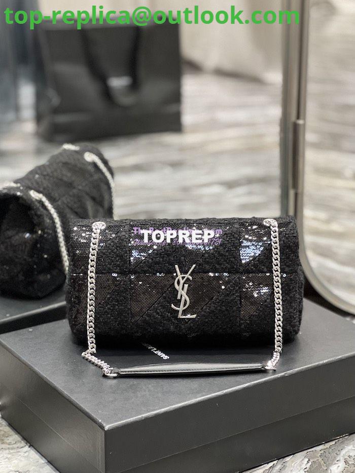 Replica YSL Saint Laurent Jamie Medium Chain Bag "Carré Rive Gauche" In Sequins And Sequined Tweed 515821 2 Replica YSL Saint Laurent Jamie Medium Chain Bag "Carré Rive Gauche" In Sequins And Sequined Tweed 515821 2