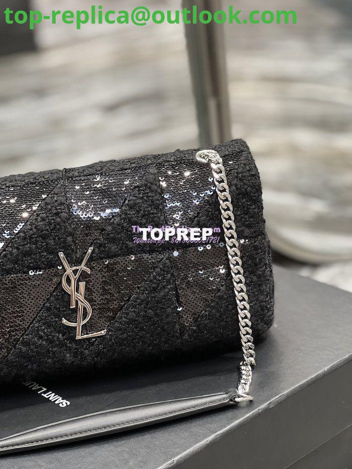 Replica YSL Saint Laurent Jamie Medium Chain Bag "Carré Rive Gauche" In Sequins And Sequined Tweed 515821 5 Replica YSL Saint Laurent Jamie Medium Chain Bag "Carré Rive Gauche" In Sequins And Sequined Tweed 515821 5