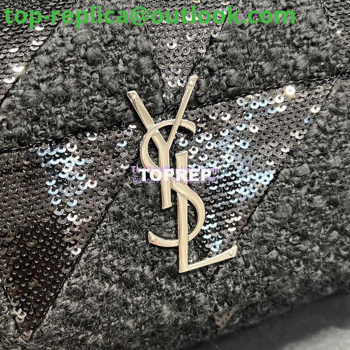 Replica YSL Saint Laurent Jamie Medium Chain Bag "Carré Rive Gauche" In Sequins And Sequined Tweed 515821 6 Replica YSL Saint Laurent Jamie Medium Chain Bag "Carré Rive Gauche" In Sequins And Sequined Tweed 515821 6