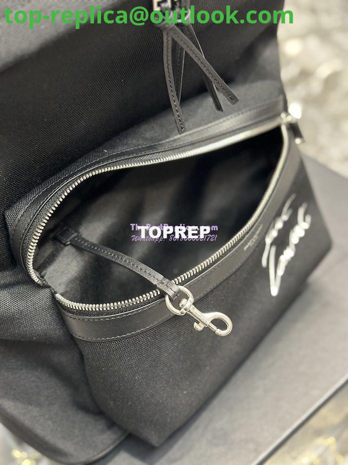 Replica YSL Saint Laurent Embroidered City Backpack In Canvas 534968 6 Replica YSL Saint Laurent Embroidered City Backpack In Canvas 534968 6