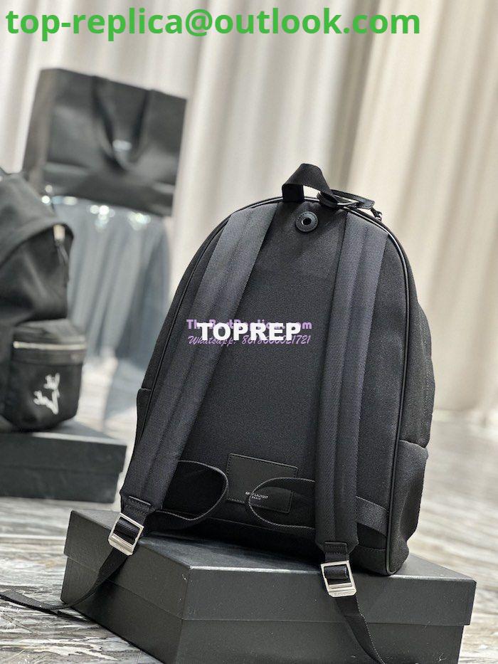 Replica YSL Saint Laurent Embroidered City Backpack In Canvas 534968 8 Replica YSL Saint Laurent Embroidered City Backpack In Canvas 534968 8