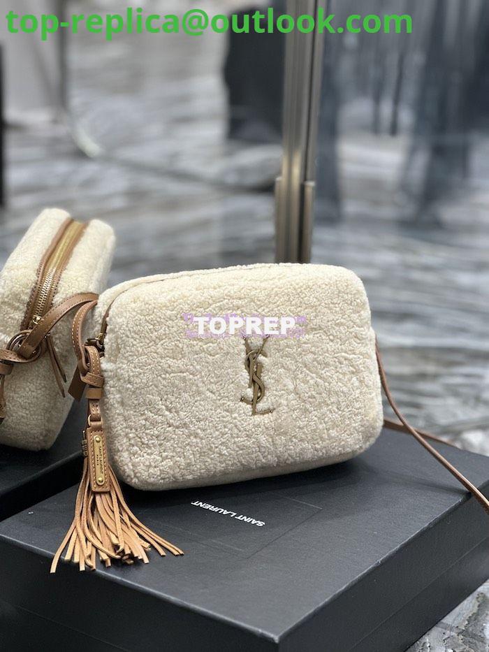 Replica YSL Saint Laurent Lou Camera Bag In Merino Shearling 612544 Natural 2 Replica YSL Saint Laurent Lou Camera Bag In Merino Shearling 612544 Natural 2