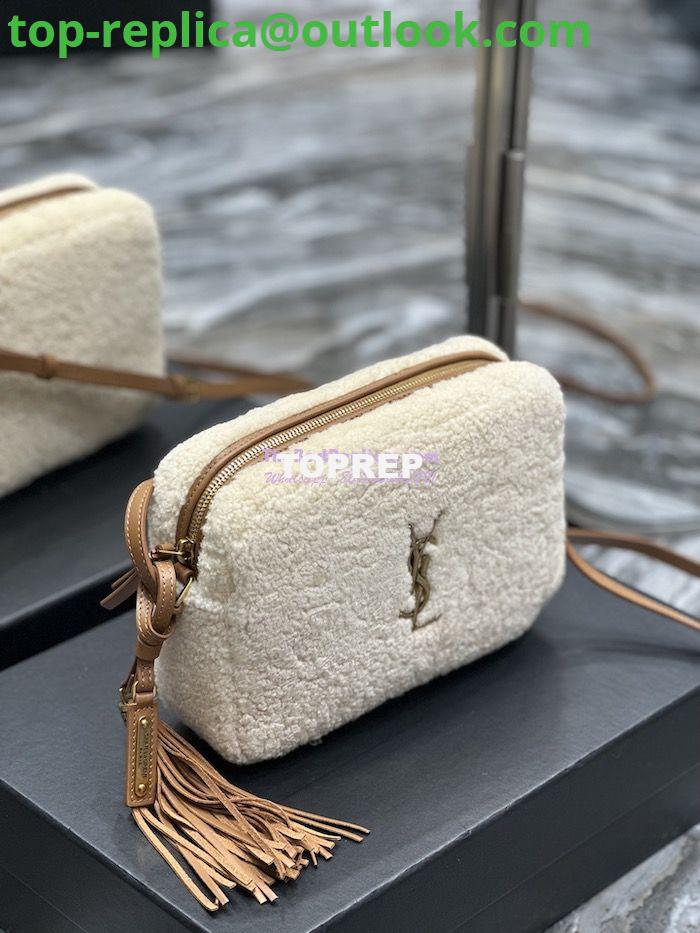 Replica YSL Saint Laurent Lou Camera Bag In Merino Shearling 612544 Natural 3 Replica YSL Saint Laurent Lou Camera Bag In Merino Shearling 612544 Natural 3