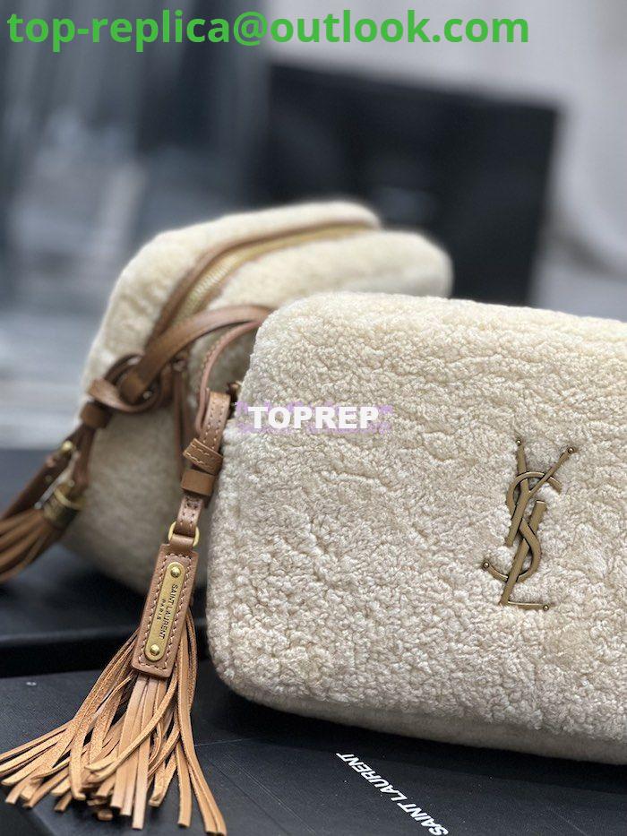 Replica YSL Saint Laurent Lou Camera Bag In Merino Shearling 612544 Natural 5 Replica YSL Saint Laurent Lou Camera Bag In Merino Shearling 612544 Natural 5